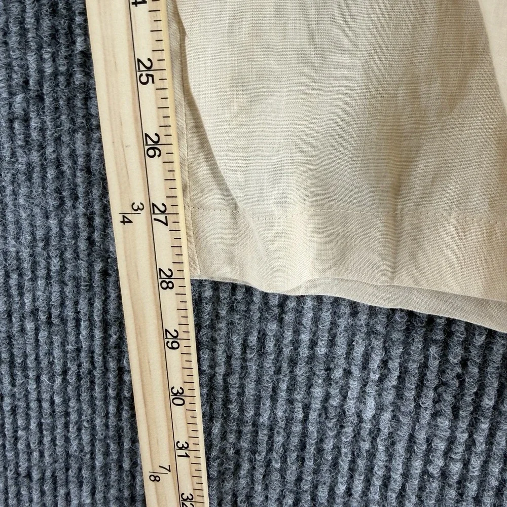 Vintage Man of Fashion men's 100% linen pleated trousers euro summer beige 42x34